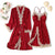Ladies Night Dress With Matching Robe - minxxshop.com