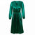 Elegant Fit And Flare Pleated Satin Dress - minxxshop.com