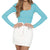 Square-Neck Tees Long Top - minxxshop.com