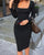 Long Sleeve Bodycon Dress - minxxshop.com