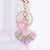 Heart-shaped glitter filled keychain - minxxshop.com