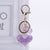Heart-shaped glitter filled keychain - minxxshop.com