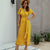 V-Neck Short Sleeve Maxi Dress - minxxshop.com