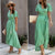 V-Neck Short Sleeve Maxi Dress - minxxshop.com