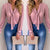 Long Sleeve V-Neck Sheer Blouse - minxxshop.com
