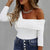 Cross V-Neck Autumn Long Sleeve Blouse - minxxshop.com