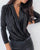 Long Sleeve Sexy Blouse Shirt V-Neck Fashion - minxxshop.com
