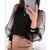 New Knitted Polka Dot Puff Long Sleeve Blouse - minxxshop.com