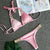 Crystal Diamond Bikini Swimwear - minxxshop.com