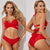 Padded Underwire Halter Bikini - minxxshop.com
