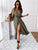 Short Sleeve V-Neck Polka Dots Dress - minxxshop.com