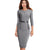 Nice-forever Vintage Wear with Belt Office Dress - minxxshop.com