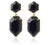 Polygons Crystal Stud Earrings - Amethyst, Agate, Quartz & Onyx - minxxshop.com