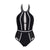 One-Piece Mesh Patchwork Swimsuit - minxxshop.com
