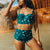 Floral Print High Waist Swimsuit (Two Piece) - minxxshop.com