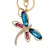 Rhinestone Crystal Elephant Keychain - minxxshop.com