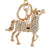 Rhinestone Crystal Elephant Keychain - minxxshop.com
